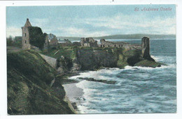 Scotland Fife St.andrews Castle  Postcard Valentine's Unused - Fife