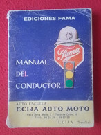 LIBRO MANUAL DEL CONDUCTOR EDICIONES FAMA 1982 1984, 224 PÁGINAS, COCHES CONDUCCIÓN..SPANISH DRIVER'S HANDBOOK SPAIN CAR - Scienze Manuali
