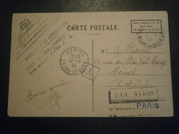 MADAGASCAR LETTRE COURRIER ENVELOPPE TANANARIVE CARTE POSTALE CP SURTAXE AERIENNE AVION MERIEL SEINE OISE TAXE PERCU - Briefe U. Dokumente