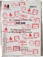 35a Mostra Italiana Di Affrancature Meccaniche - 35° Congresso AICAM, 2016 - Matasellos Mecánicos
