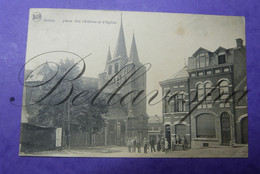Amay.  Place Des Cloitres Et L'Eglise-1927 - Amay
