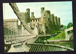 Pays De Galles - P.8 - Conwy Castle, Gwynedd, View From North-east Showing Telford's Suspension Bridge - Caernarvonshire