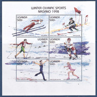 Olympic Games 1998 , Uganda - Blok Postfris - Winter 1998: Nagano