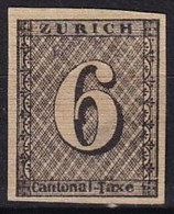 SUISSE - 6 R. De Zürich Neuf FAUX - 1843-1852 Timbres Cantonaux Et  Fédéraux