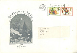 GREAT BRITAIN - 1978 - FDC OF CHRISTMAS.. - Universal Mail Stamps