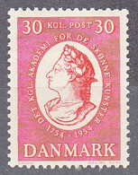 DENMARK  SCOTT NO 353  MINT HINGED  YEAR  1954 - Ungebraucht