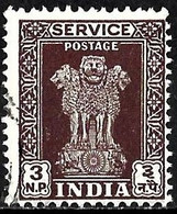 India 1958 - Mi D143I - YT S25 ( Official : Ashoka Column ) - Timbres De Service