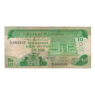 Billet, Maurice, 10 Rupees, Undated (1985), KM:35a, TB+ - Mauritius