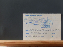 A14/457   CP CANADA CHANGE OF ADRESS 1984 POUR LA BELG. - 1953-.... Règne D'Elizabeth II