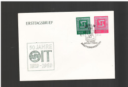 Germania Est - Ddr - 1969 Fdc 50° ILO - 1950-1970