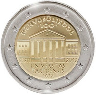 Pièce De 2 Euros (Mint) UNC - Estonie - Centenaire De La Première Université De Langue Estonienne - Estonia