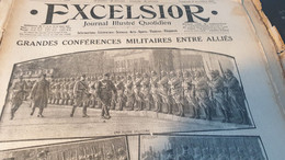 EXCELSIOR 16/CONFERENCES MILITAIRES PARIS/BRITANNIQUES SOMME /GENERAL ITALIEN PORRO GENERAL SERBE RACHITCH - General Issues