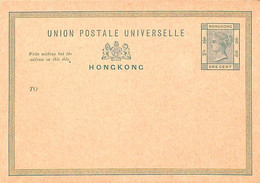 Aa6768 - HONG KONG - POSTAL HISTORY -  Postal STATIONERY CARD  1 Cent - Postal Stationery