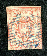 W 17638 1852  Used Mi.12 Used Cat.€125.( Offers Welcome! ) - 1843-1852 Federale & Kantonnale Postzegels