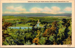 Alabama Birmingham View Of The Valley From Shades Crest Road Curteich - Otros & Sin Clasificación