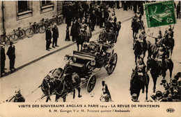 CPA PARIS Visite Des Souverains Anglais 1914 Georges V Et Poincaré (305488) - Receptions