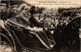 CPA PARIS Rrvue De Longchamp Roi Des Belges Et Fallieres á La Revue (305390) - Recepciones