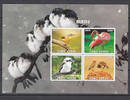 Cabo Verde 2016 BIRDS 4v MINIATURE SHEET MNH As Per Scan - Flamants