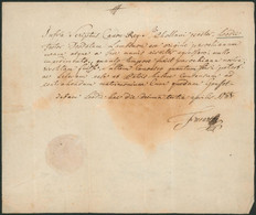 Document à Examiner (Datée D'apribis 1788, Texte En Latin) Personne Du Clergé + Cachet à Sec SS. FOILLANCE - 1714-1794 (Paesi Bassi Austriaci)