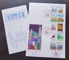 Japan Austria 150th Diplomatic 2019 Mozart Music Cake Food Church Palace Painting Mountain Friendship (FDC) - Covers & Documents