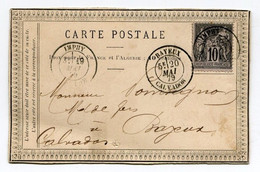 !!! CARTE PRECURSEUR PRIVEE COMMENTRY FOURCHAMBAULT, CACHET DE IMPHY DU 19/5/1879 - Precursor Cards