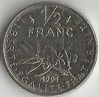 Pièce De Monnaie 50 Centimes Semeuse 1991 - 50 Centimes