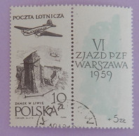 POLOGNE YT PA 52 OBLITÉRÉ  ANNÉE 1959 - Used Stamps