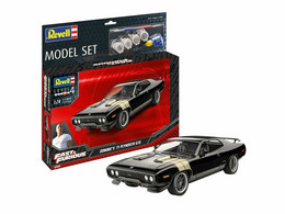 Revell - DOMINIC'S PLYMOUTH GTX 1971 Fast & Furious + Peintures + Colle Maquette Kit Plastique Réf. 67692 Neuf NBO 1/24 - Voitures