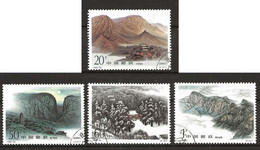 China 1995  Songshan Mountains  Mi  2665 - 2668  Cancelled(o) - Oblitérés