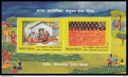 India 2014 INDIA - SLOVENIA JOINT ISSUE MINIATURE SHEET MS MNH - Other & Unclassified