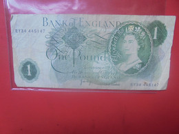 GRANDE-BRETAGNE 1 POUND 1970-77 Circuler - 1 Pond