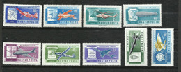 Hongrie Poste Aérienne N° 232  à 240      Histoire De L'aviation Neufs * *  B/TB  Voir Scans    Soldé ! ! ! - Unused Stamps