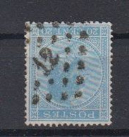 BELGIË - OBP - 1865/66 - Nr 18A  (PT 12 - (ANVERS) - Coba + 1.00 € - Postmarks - Points