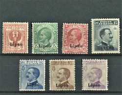 EGEO 1912 LIPSO  SERIE CPL. 7 V. ** MNH - Egée (Lipso)