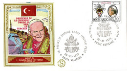 Visite Pape Jean-Paul II 1979 Turquie Turchia Turkye - Départ Du Vatican - Machines à Affranchir (EMA)