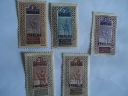 SUDAN  FRANCE  COLONIES MLN 5  STAMPS CAMEL - Andere & Zonder Classificatie