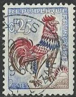 France  Frankrijk   1962  Nr1331  25c Coq De Decaris  Gestempeld   Obliterer - 1960 Marianna Di Decaris