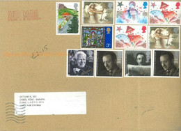 GREAT BRITAIN  - STAMPS COVER TO DUBAI. - Universal Mail Stamps