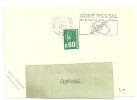 YONNE - Dépt N° 89 = L' ISLE Sur SEREIN  1976 =  FLAMME à DROITE =  SECAP Illustrée ' CODE POSTAL / Mot Passe' - Code Postal