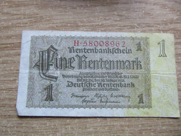 1 Rentenmark - 1 Rentenmark