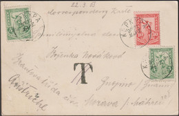 Grèce 1901 Y&T 149 X2 Et 150 Sur Carte Postale. Taxe Annulée, Tarif Imprimé, Sans Carte Postale. Tarif Lettre : 25 Lepta - Brieven En Documenten