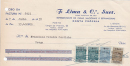 MY BOX 2 - PORTUGAL COMMERCIAL DOCUMENT  - PORTO - FISCAL STAMP - Portugal