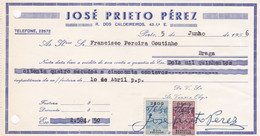 MY BOX 2 - PORTUGAL COMMERCIAL DOCUMENT  - PORTO - FISCAL STAMP - Portugal