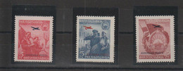 Yougoslave 1949 Rattachement De La Macédoine PA 24-26, 3 Val ** MNH - Airmail
