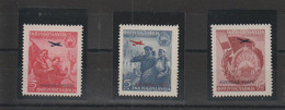 Yougoslave 1949 Rattachement De La Macédoine PA 24-26, 3 Val ** MNH - Luchtpost