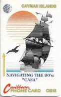 Cayman Isl. - C&W (GPT) - Navigating The 90's Casa, 8CCIE, 1994, 18.666ex, Used - Iles Cayman