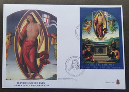 Vatican Altarpiece Of The Resurrection By Perugino 2005 (FDC) - Storia Postale