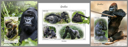 SIERRA LEONE 2022 MNH Gorillas Gorilles M/S+2S/S - OFFICIAL ISSUE - DHQ2244 - Gorilla's