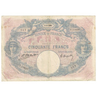 France, 50 Francs, Bleu Et Rose, 1925, T.11637, TB, Fayette:14.38, KM:64g - 50 F 1889-1927 ''Bleu Et Rose''