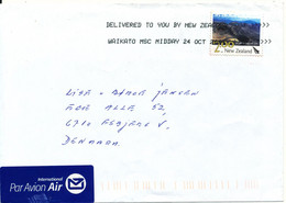 New Zealand Cover Sent Air Mail To Denmark 24-10-2004 Single Franked - Briefe U. Dokumente